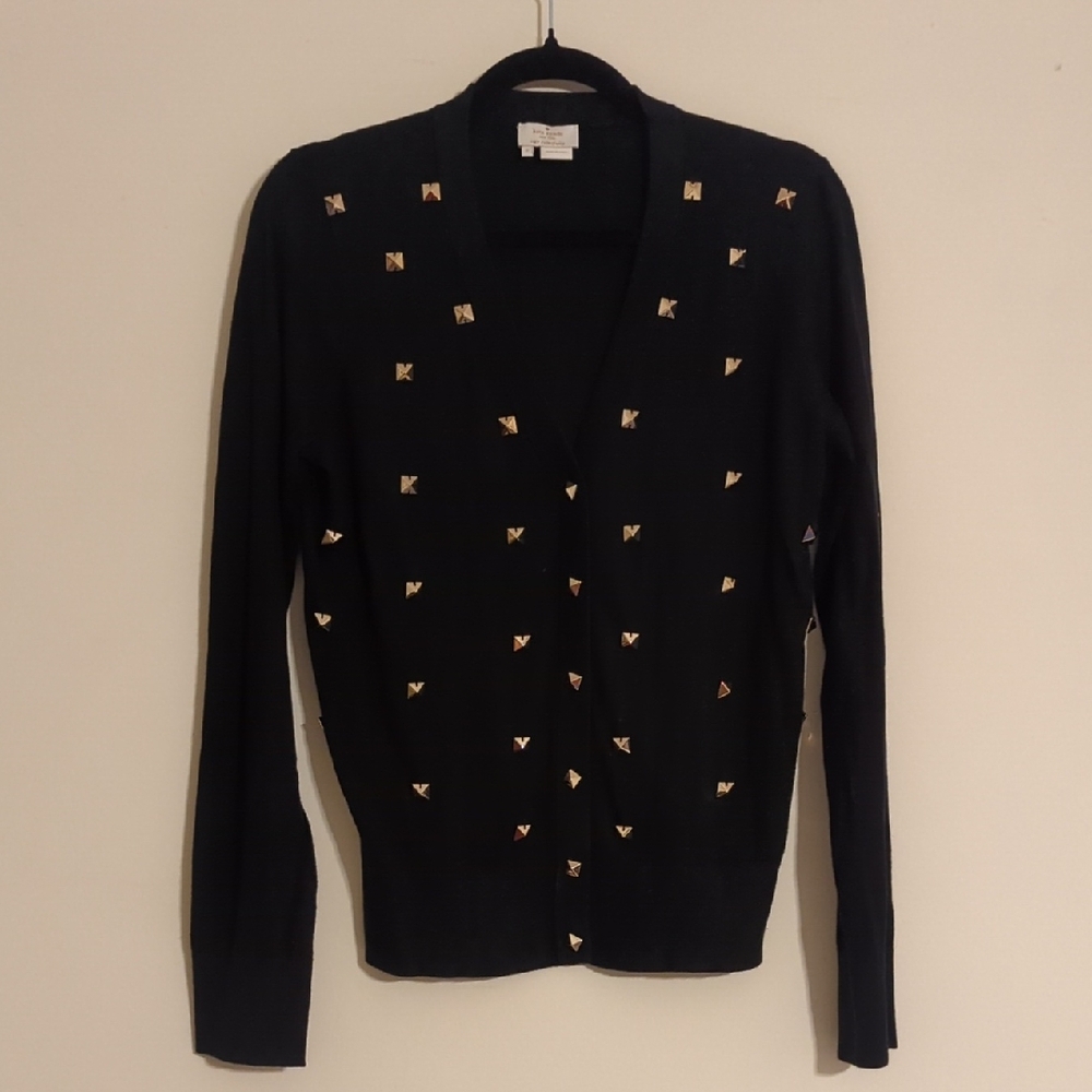 Kate Spade Black Sweater with Gold Accents